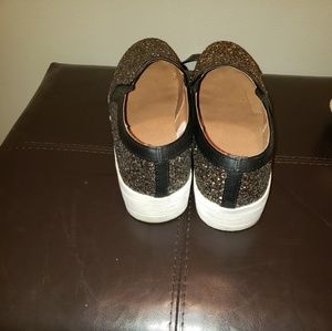 Sequined athletic sneakers